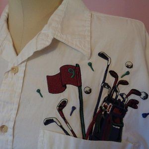 Grand Slam Womens Golf Shirt White XL